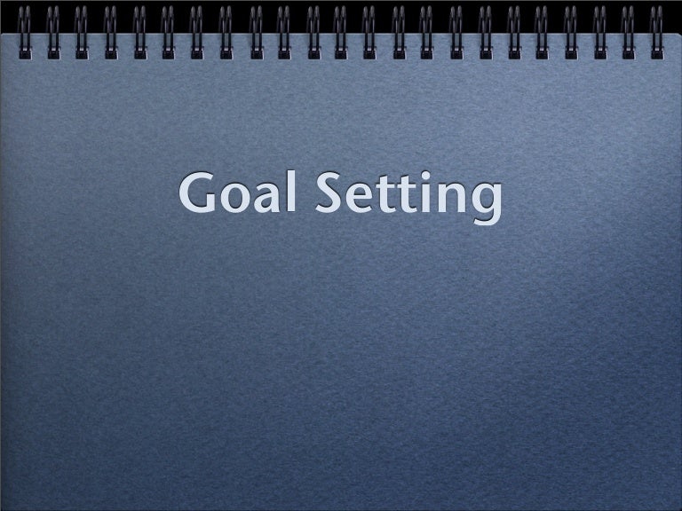 Pdf Goal Setting Gp