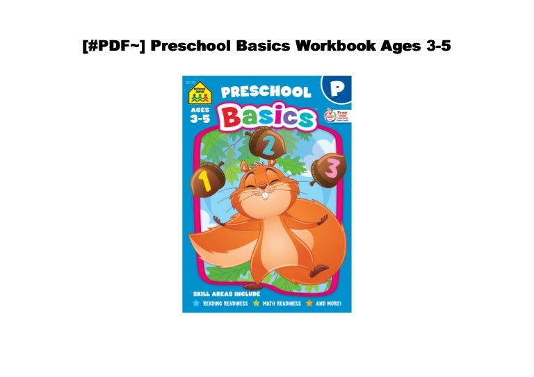 [PDF] Preschool Basics Workbook Ages 35