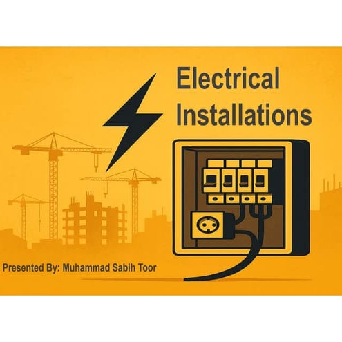 PDF Presentation on electrical systems LV HV ELV | PDF