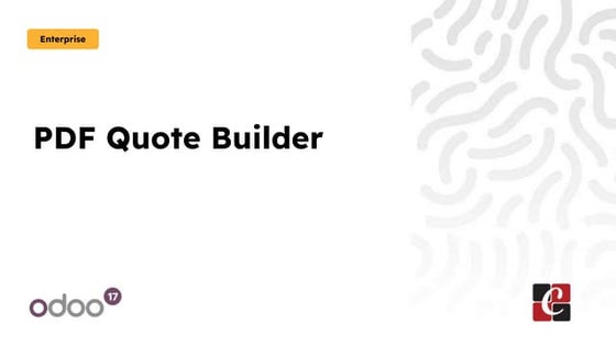 How to Customise Quotation's Appearance Using PDF Quote Builder in Odoo 17