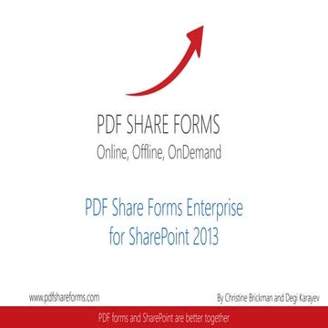 Webinar: PDF Share Forms Enterprise for SharePoint 2013 presentation