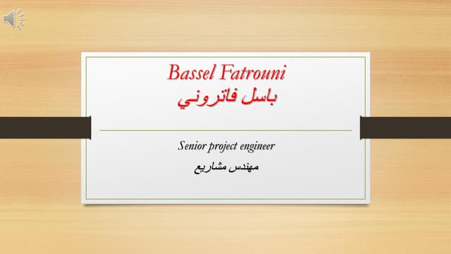 Bassel's recent projects