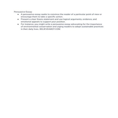 Persuasive Essay | PDF