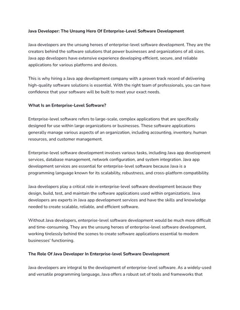 Why Java is a Robust Language | PDF