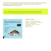PDF The Architecture Reference Specification Book updated revised ...