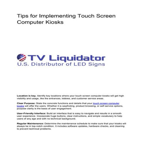 PDF_tvliquidator_Touch Screen Computer Kiosks.pdf