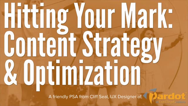Hitting Your Mark - Content Strategy & Optimization