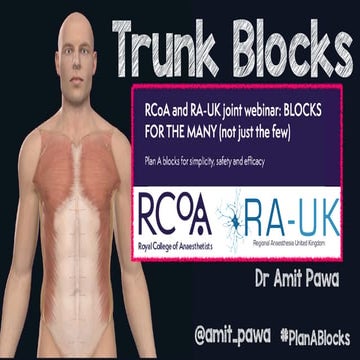 Trunk Blocks - Plan A Blocks - Royal College of Anaesthetists & Regional Anae...