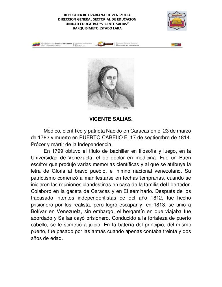 BIOGRAFIA VICENTE SALIAS