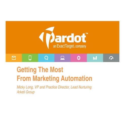 Getting the Most from Marketing Automation 