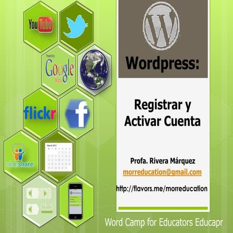  Wordpress: Registrar y Activar cuenta_@morreducation