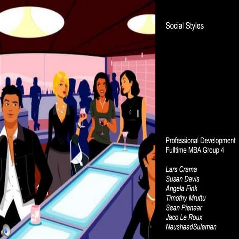 Using Social Styles in Groups