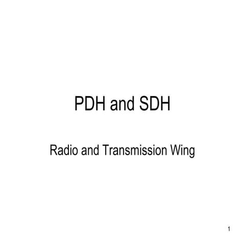 Pdh and sdh1