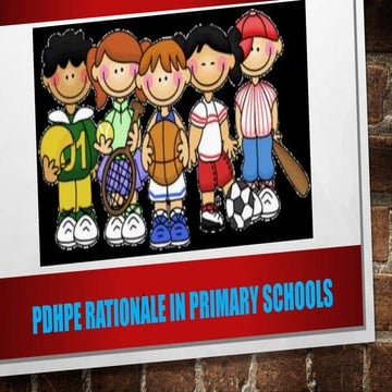 PDHPE IN NSW PRIMARY SCHOOLS