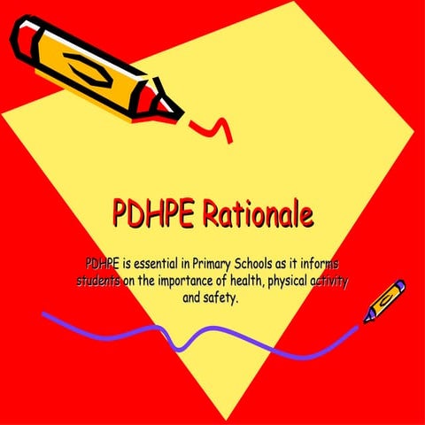 Pdhpe rationale