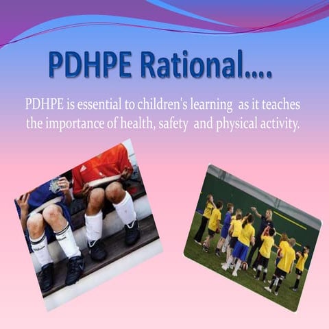 Pdhpe rationale | PPTX