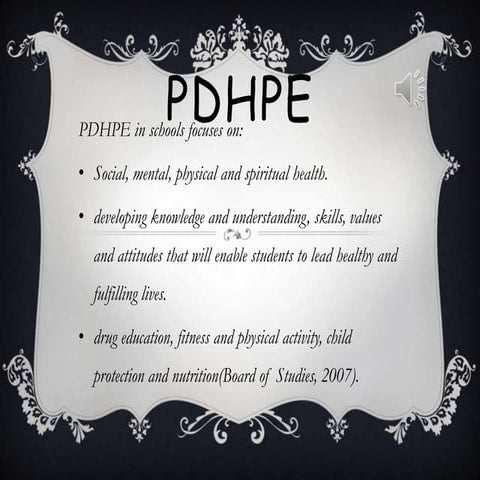Pdhpe slide show
