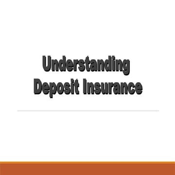 PDIC PowerPoint presentation understanding deposit insurance | PPT