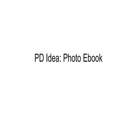 Pd idea photo book