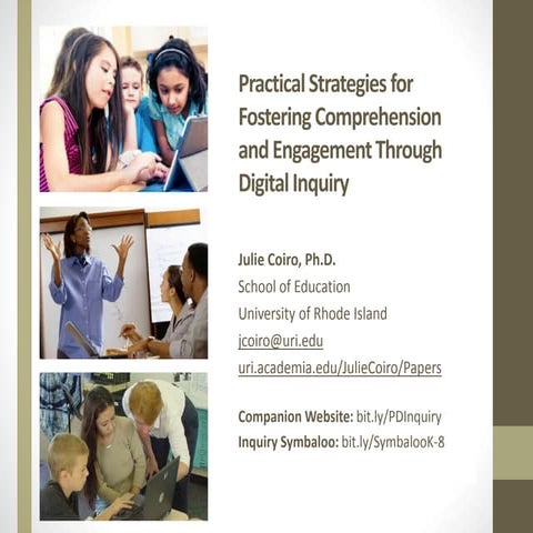 Introduction to Personal Digital Inquiry in Grades K-8