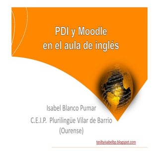 Pdi y Moodle en el aula de ingles