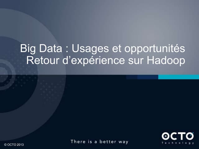 Présentation Big Data et REX Hadoop