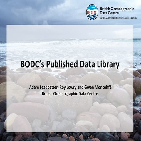 British Oceanographic Data Centre's Published Data Library