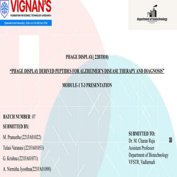 Phase Display derived peptides for Alzheimer's Disease, therapy and diagnosis