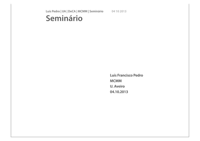 Projeto dissertação MCMM 2013_10_04