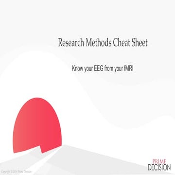 Research Methods Cheat Sheet