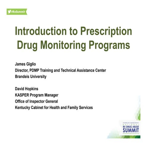 Prescription Event Monitoring & Record Linkage Systems | PPT