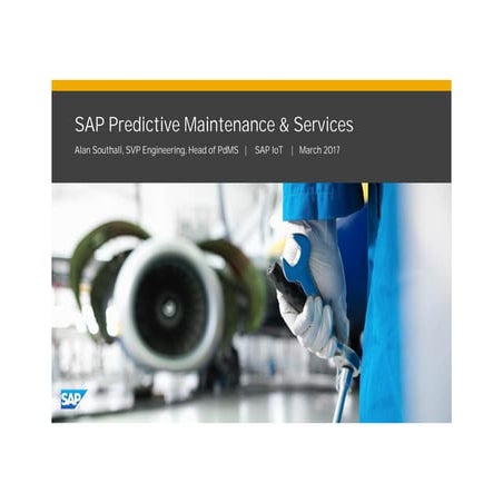 Alan Southall, SVP of Engineering, Head of IoT Predictive Maintenance, SAP