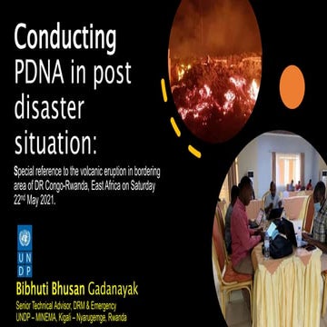 Post Disaster Need Assessment (PDNA), concepts and experience
