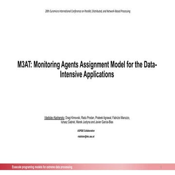 M3AT: Monitoring Agents Assignment Model for the Data-Intensive Applications