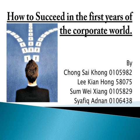 How to Succeed in the First Few Years of the Corporate World