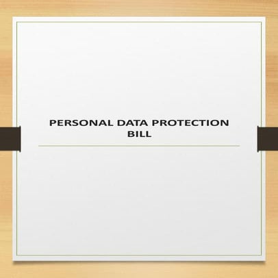 An overview of the Indian Data Privacy Bill 