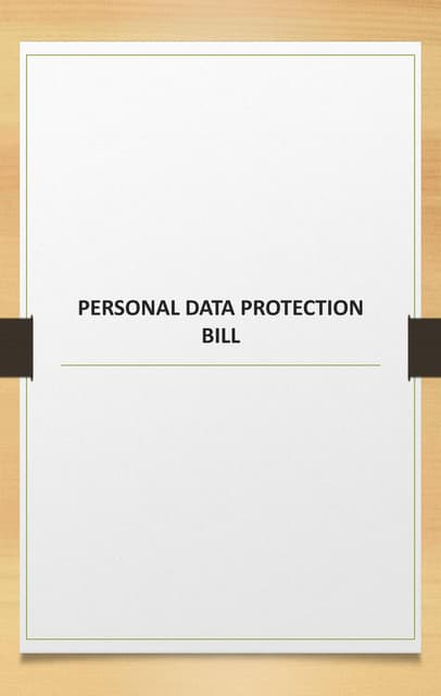 An overview of the Indian Data Privacy Bill 