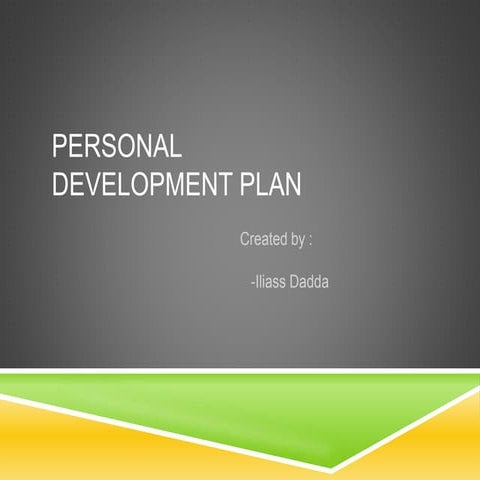 Personal Development Planning Pptx