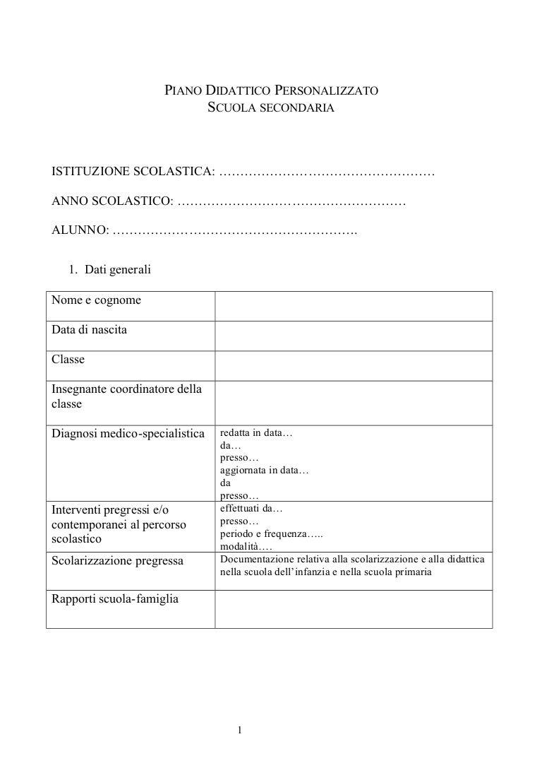 Pdp Per Bes Non Certificati Esempio