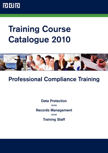 PDP Training Courses Catalogue - Ireland