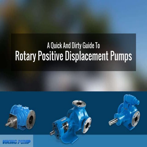 Quick And Dirty Guide to Rotary Positive Displacement Pumps
