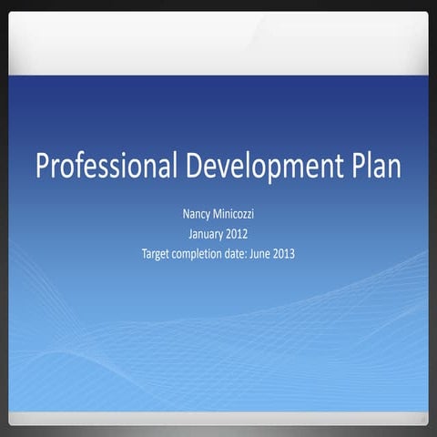 Professional Development Plan