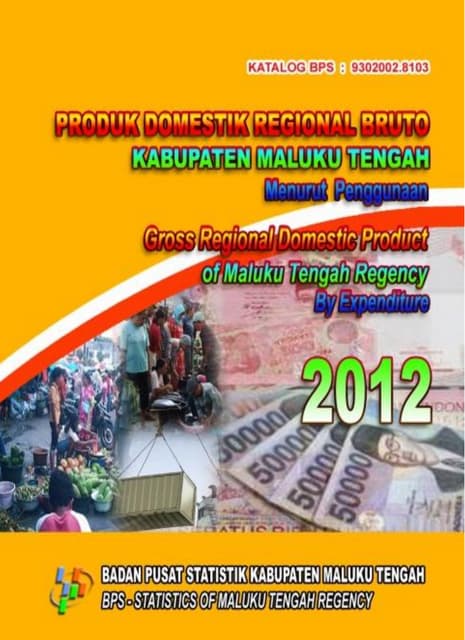 Pdrb penggunaan malteng 2012
