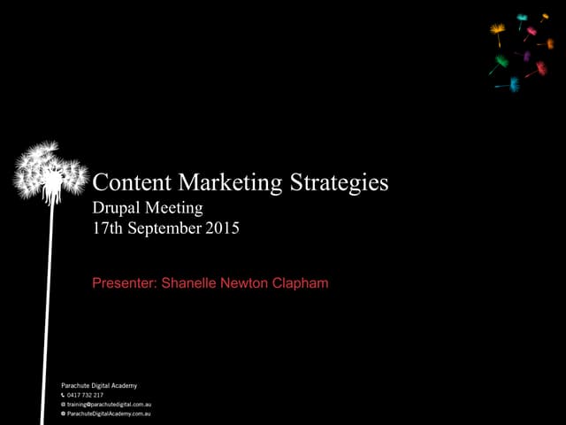 Introduction to Content Marketing Strategy for Drupal 