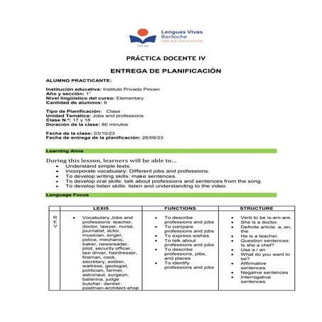 PDSec - Lesson Template - Class 17 y 18.docx