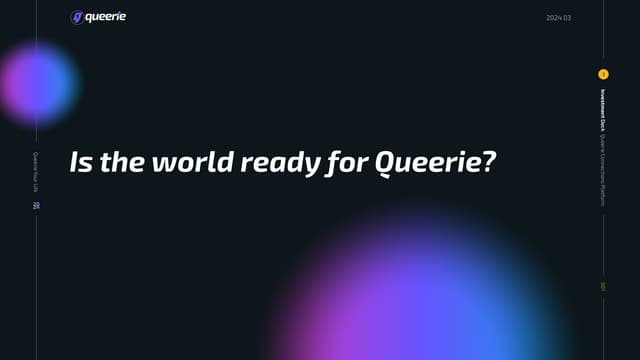 Pitch Deck Teardown: Queerie's $300k Pre-seed deck