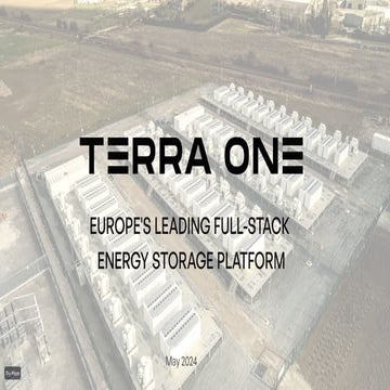 Pitch Deck Teardown: Terra One's $7.5m Seed deck
