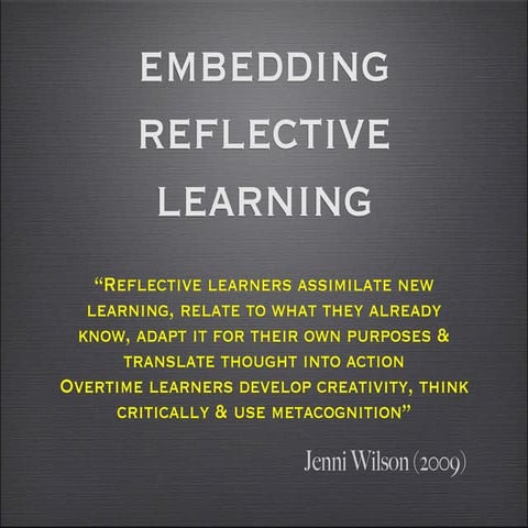 Reflective learning