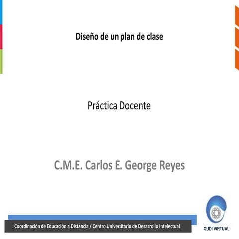 Diseño de un plan de clase