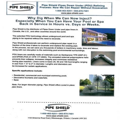 Pipes Down Under Information Sheet